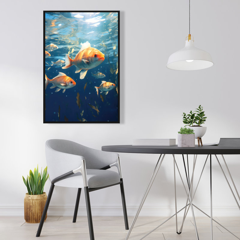 Free flow - Framed canvas, 37.25'' H x 25.25'' W