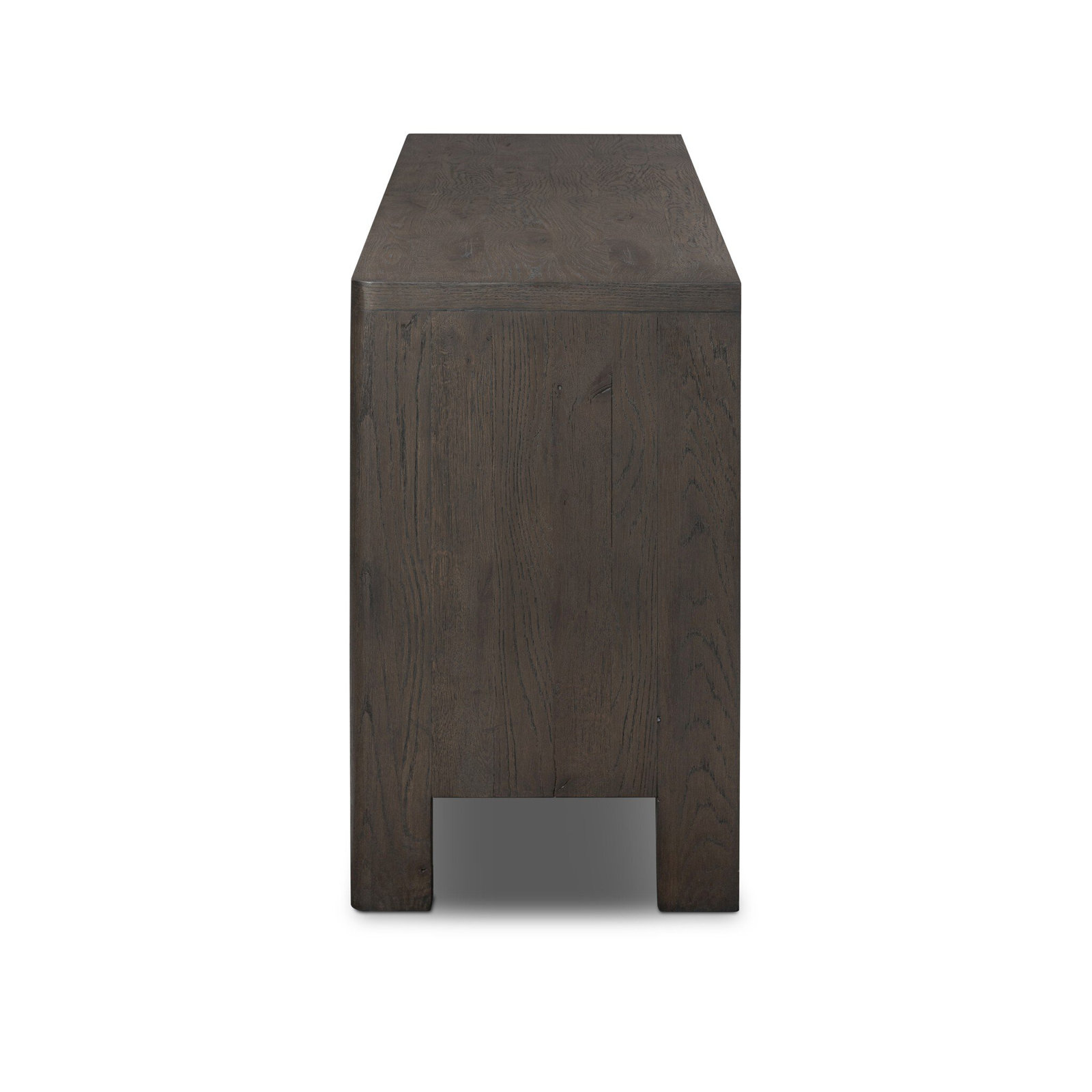 Nemo Sideboard-Resawn Worn Oak, Cracked Smoked Black