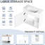 Meuble-lavabo mural 24 po avec lavabo en céramique blanche, porte à fermeture en douceur, 45 poignées cachées, emballage Kd, meuble-lavabo en contreplaqué, fonction, base