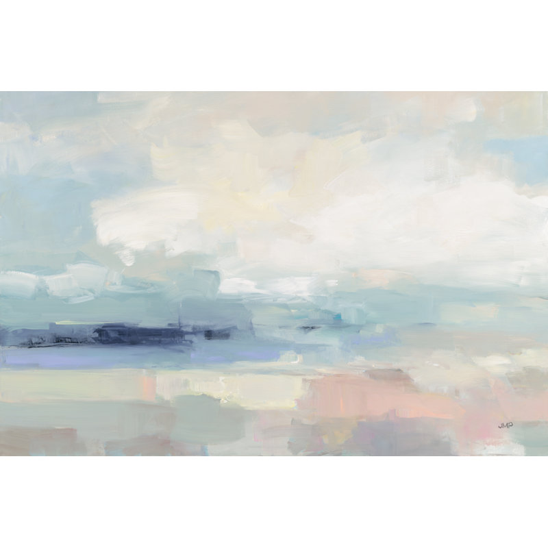 Land Sky Water by Julia Purinton - Wrapped Canvas Painting, 30cm H x 46cm W