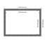 Blue Grey Rustic Framed Dry Erase Magnetic Board Organization Boards-1211366638