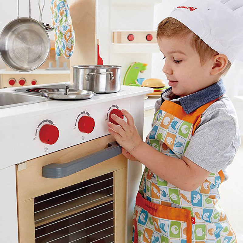 Cook 'N Serve Kids Pretend Play Cooking Kitchen Set