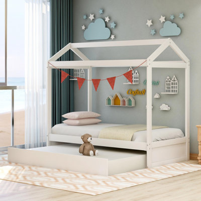 House Bed With Trundle, Can Be Decorated