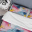 Ensemble de housse de couette Watercolor Paint Overlap Blue and Pink Stripes I-64275275