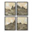 «Stone Brush II», ensemble de 4 reproductions encadrées-454278433-454278432