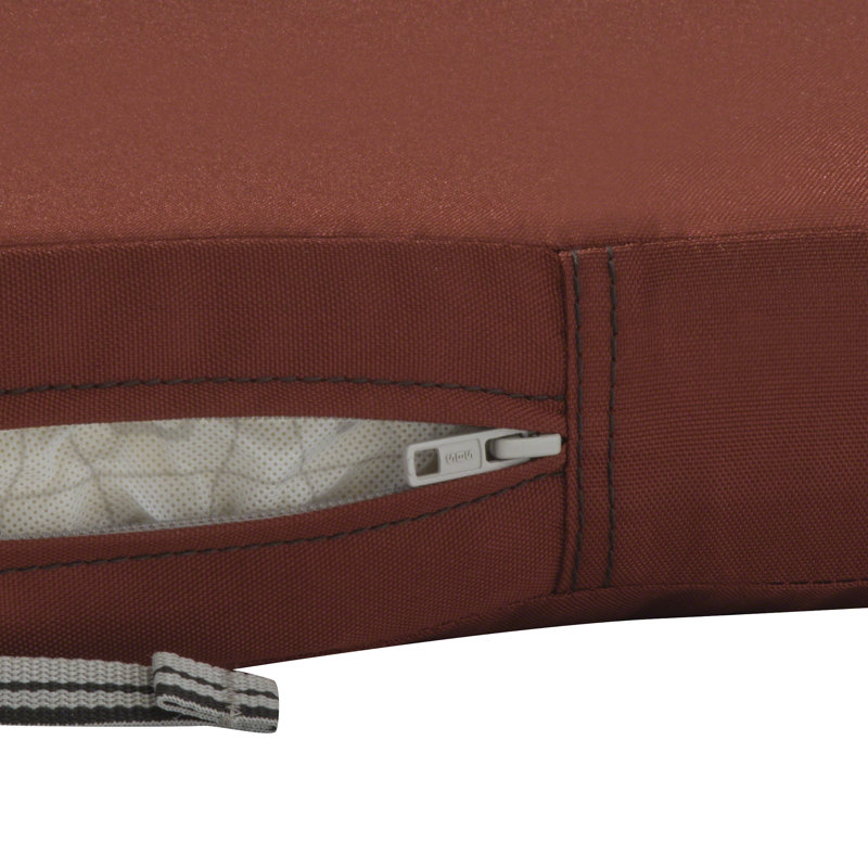 Jaylon Outdoor Dining Chair Cushion Cover, Spice, 25" W x 22" D