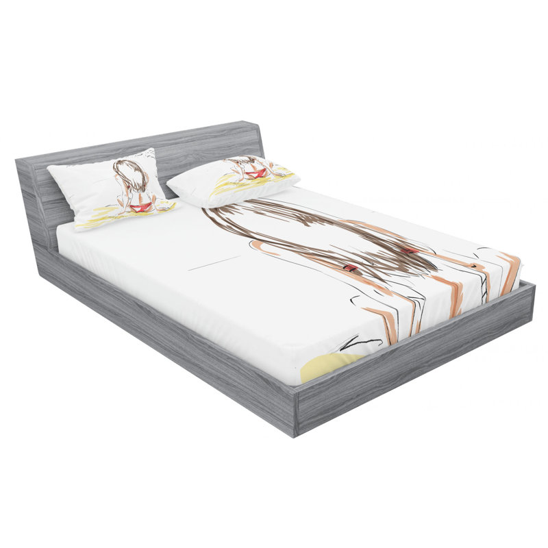 Microfiber Sheet Set, Full Sheet Set with Fitted Sheet