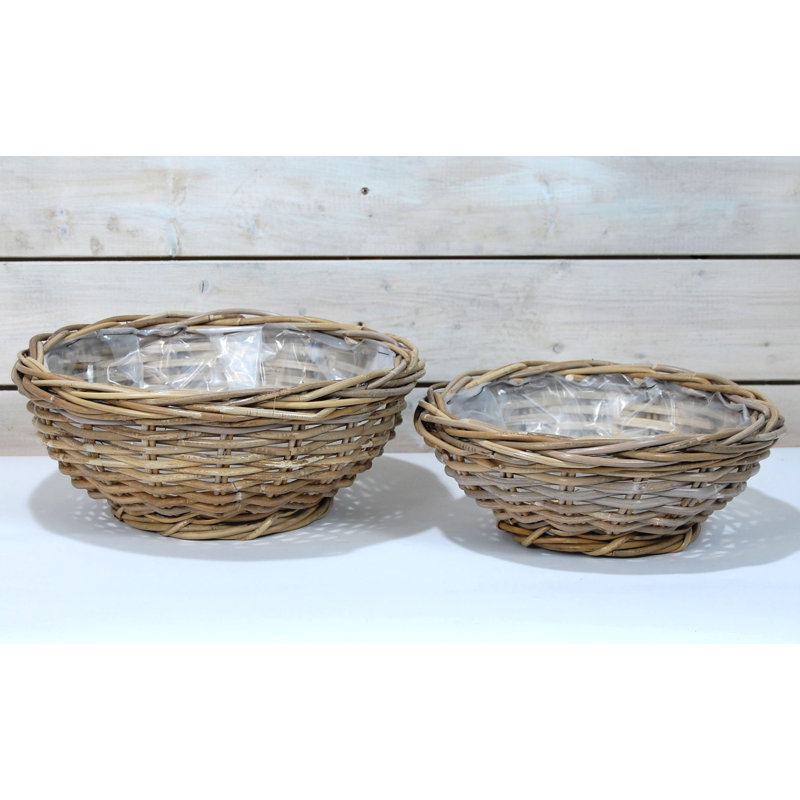 Ensemble de pots à fleurs en osier 2 pièces Bosnjak
