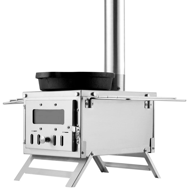 11 Square Feet Natural Vent Freestanding Wood Burning Stove