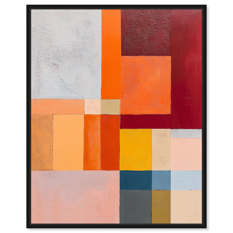 "Vibrant Repose II", reproduction murale sur toile par Art Remedy, cadre noir, 24 x 30, H 31 po x l 25 po, Structure noire