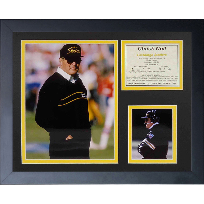 Memorabili encadrée pittsburgh aciers chuck noll