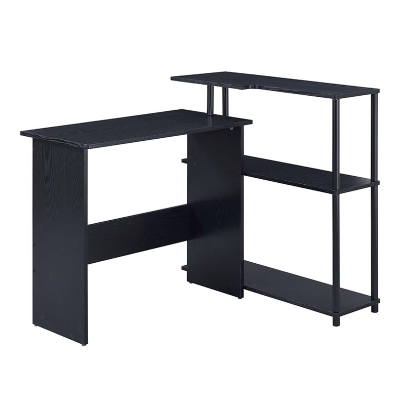 Ievi Writing Desk, Black Finish, Black