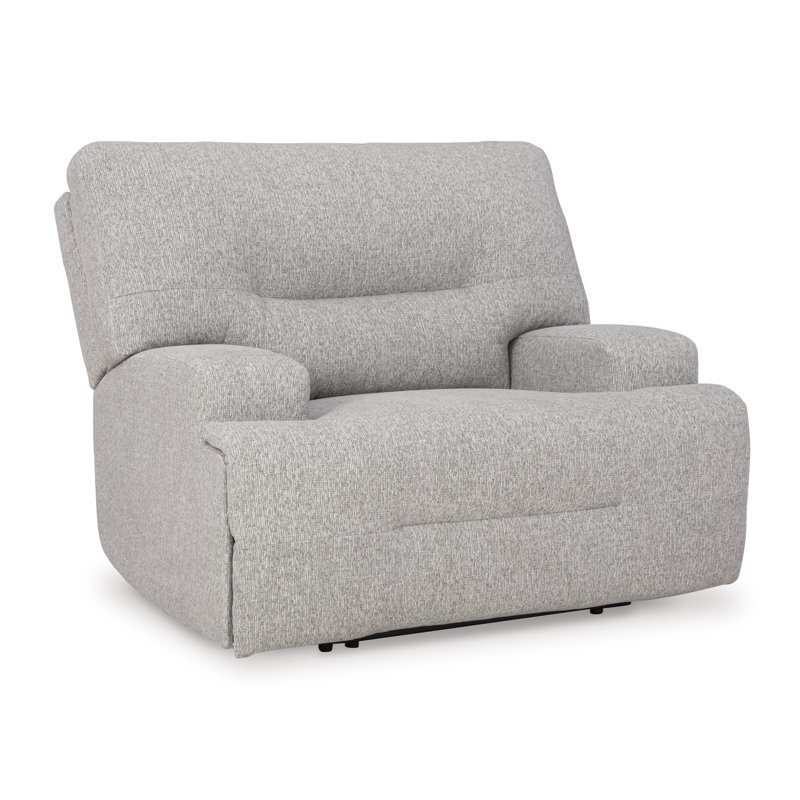 Acklen Oversized Power Recliner, Gray