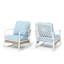 Chaise longue berçante et coulissante en métal-512786281