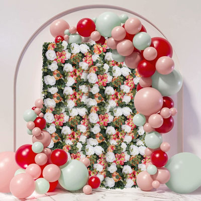 6PCS Artificial Flower Wall Panel