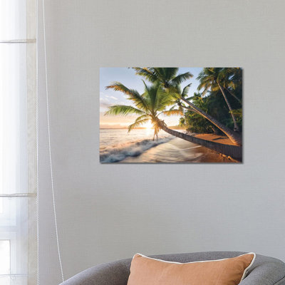 Secret Beach, Caribbean by Stefan Hefele - Print on Canvas