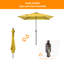 Parasol carré de 78 po Rovner-1450716225