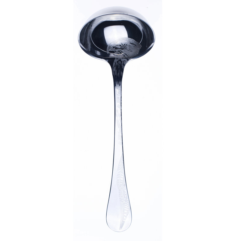 Caccia Stainless Steel Ladle, Silver