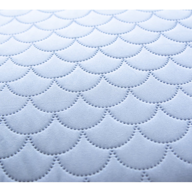 Basics Polyester Quilted Quilt, Full/Queen Quilt + 2 Standard Shams, Light Blue