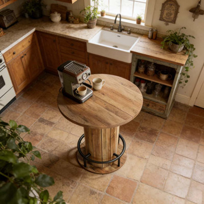Table de bar, table basse ronde