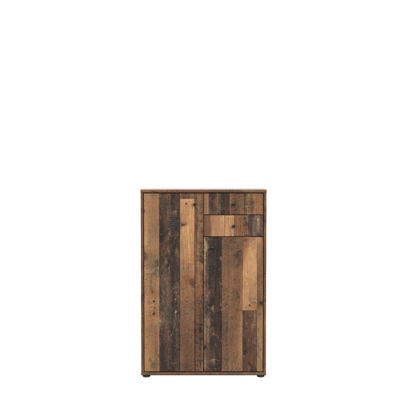 Amandla 73.7 cm W Chest of 2 Drawers, Old Wood