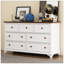 Commode capitaine en bois à sept tiroirs pour chambre à coucher, salon, chambre d'enfant