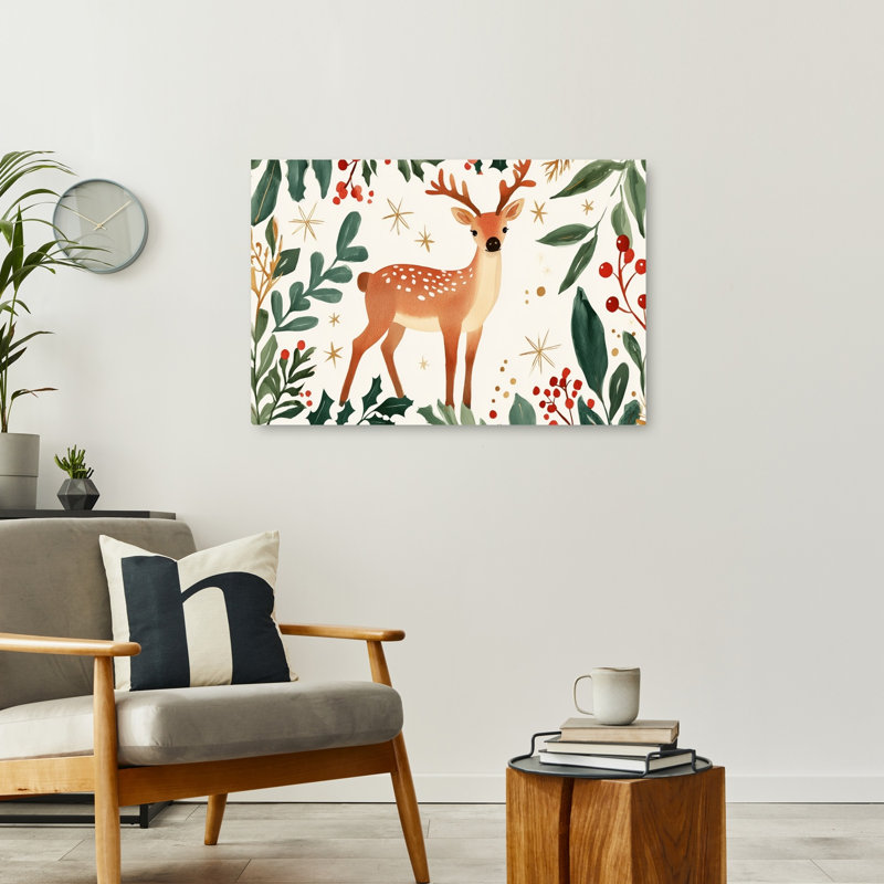 Enchanted Forest Deer, 24" H x 36" W