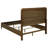 Verona Walnut Upholstered Queen Panel Bed