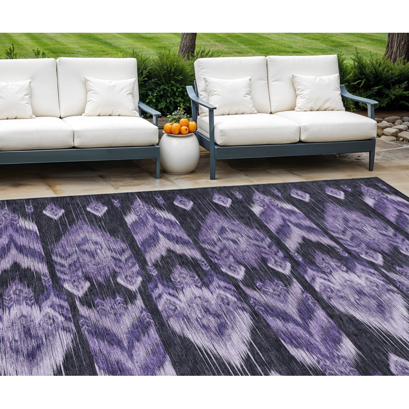 Tapis lavable mauve lavande 10 pi x 14 pi Southwestern