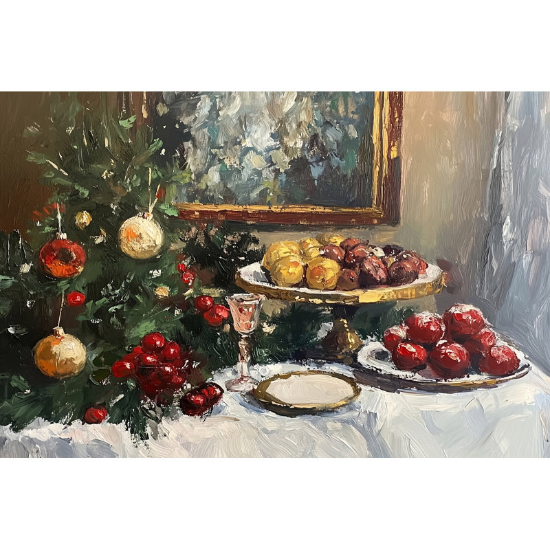 Holiday Table I by Melissa Wang - Wrapped Canvas Print, 61 cm H x 91 cm W