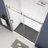 Sliding Shower Door 5/16" Tempered Glass - Adjustable For Uneven Wall Bathroom With And Smooth Track-123108710