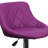 Occoquan Vinyl Bucket Seat Adjustable Height Barstool with Diamond Pattern Back-2090003952