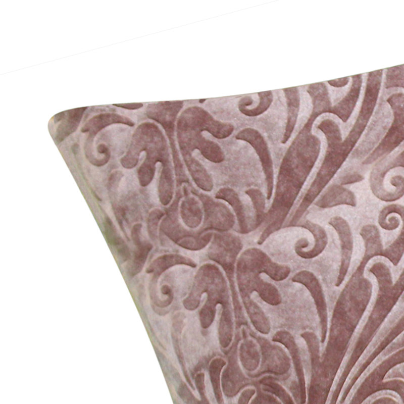 Coussin décoratif en velours Edie @ Home, Chardon