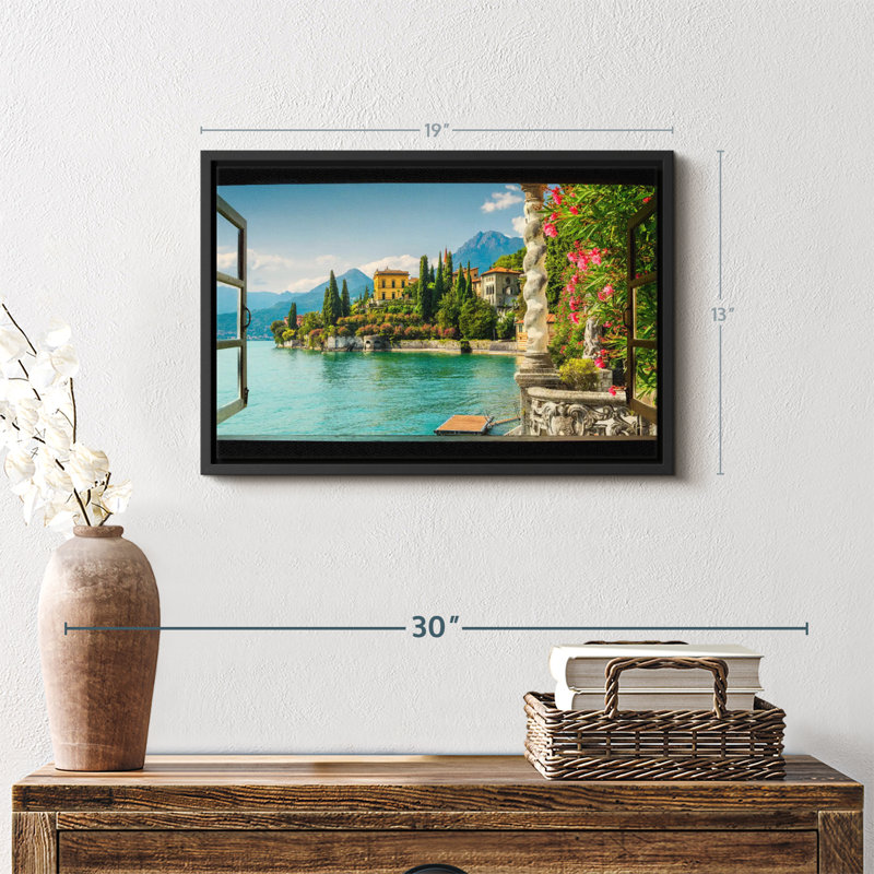 Nature «Window To Villa Monastero», H 13 po x l 19 po