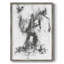 Graphite abstrait II, reproduction encadrée - bois massif-1679961178