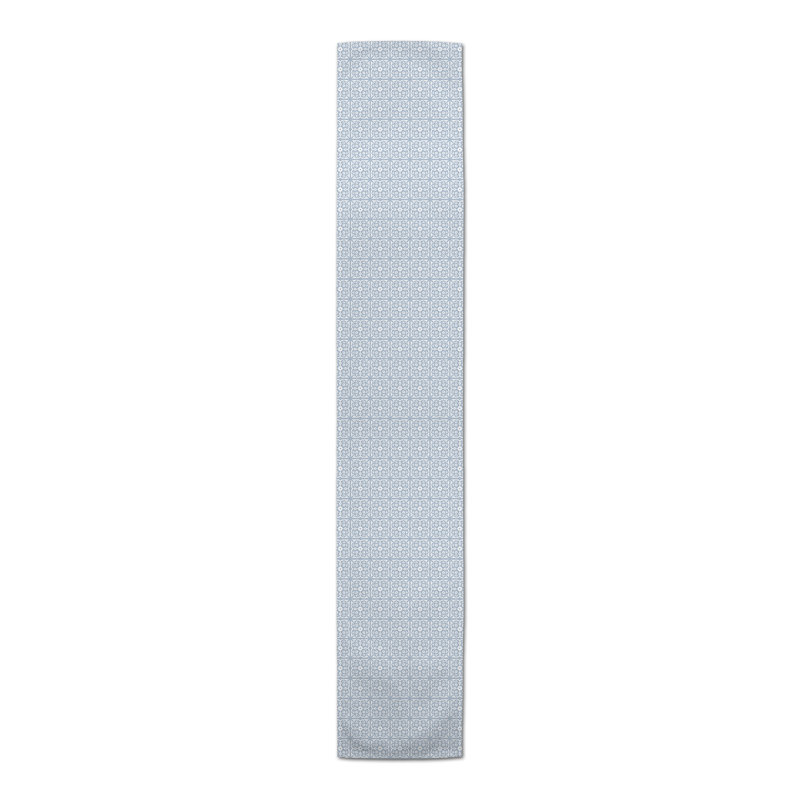 Artis Geometric Table Runner, 72" L x 16" W, Blue