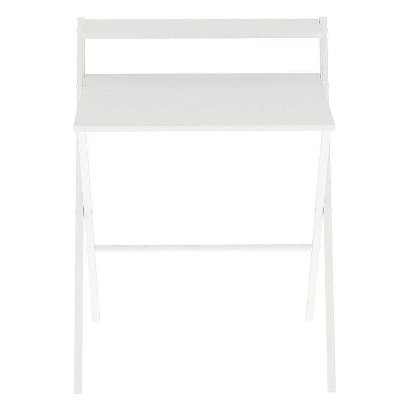 Metal Base Computer Desk, White