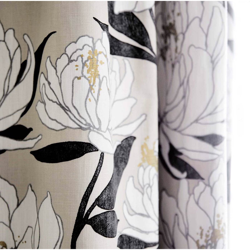 Sebal Fabric, Platinum/Ebony