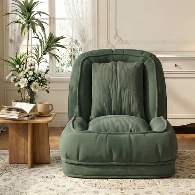 Convertible Human Dog Bed Sofa with 5 Adjustable Positions Foldable Lounge Chair Bed for Adults and Pets with 2 Pillows