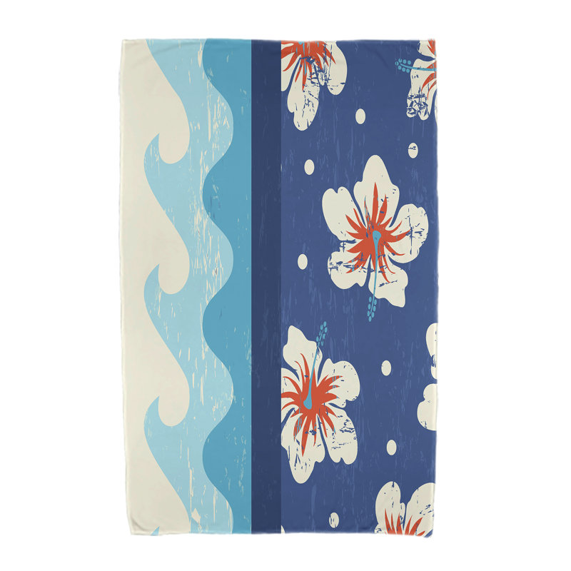 Serviette de plage en microfibre, Bleu