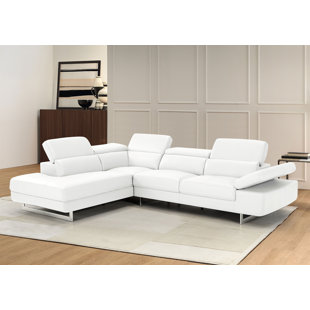 Wayfair  Leather White Sofas You'll Love in 2024