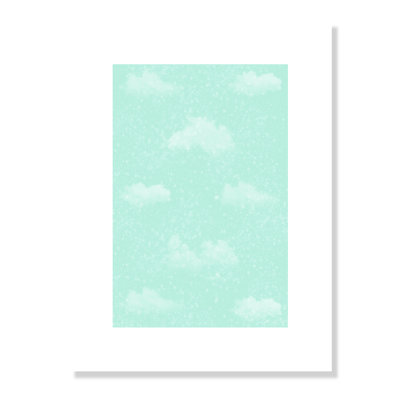 Art unique de nuages scintillants