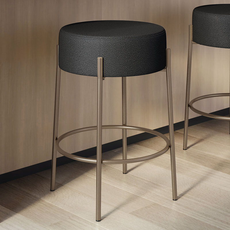 Tabouret de bar et de comptoir sans dossier Aryam, Boucle-beige clair, Tabouret de bar (siège d'une hauteur de 30,75 po)