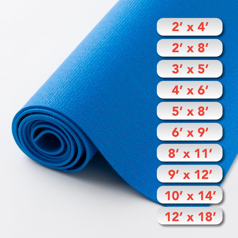 Plush Step Waterproof Aqua Rug Pad 0.13'' Thick, Soft Cushion, Rectangle 6' x 9'