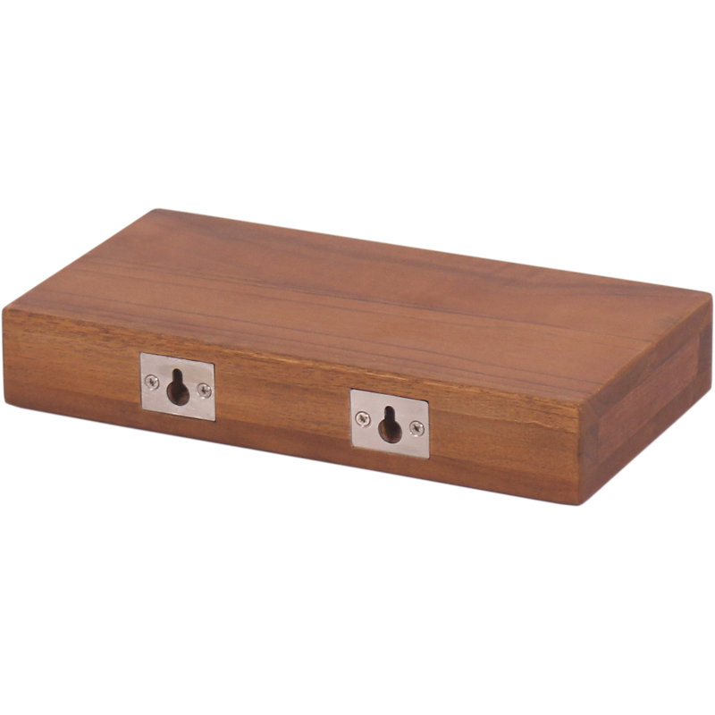 Aru Teak Floating Shelf, 2" H x 12" W x 6" D
