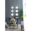 Décoration murale miroir avec - blanc doré, touche contemporaine, 43,5 x 15,5 pouces, miroirs décoratifs blancs, simple 43,3 x 0,8 x 15,7