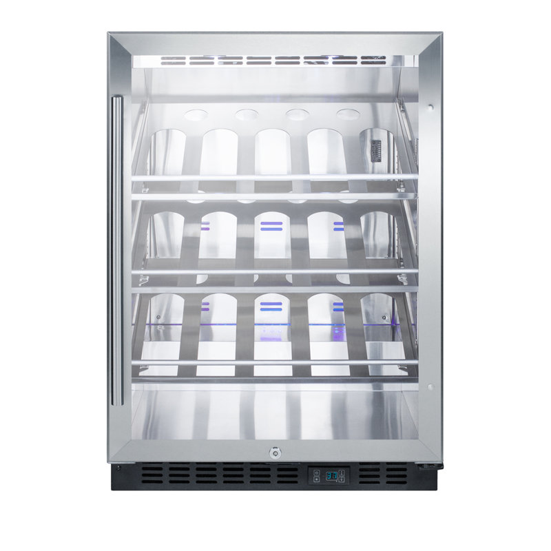 Summit Appliance Single Zone 23.63 " Built-In 20 Bottle Wine Refrigerator