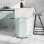 Shontrell 30L Pedal Bin, Metal Kitchen Bin with Soft-close Lid, Light Green