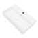 Kichae 21"x12'' White Ceramic Rectangular Wall Mount Bathroom Sink with Overflow