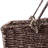 DTX Intl 14-Inch Wicker Staircase Basket with Handles - Handmade L-Shaped Woven Seagrass Stair-Style Storage Organizer - Durable Container-1853452624